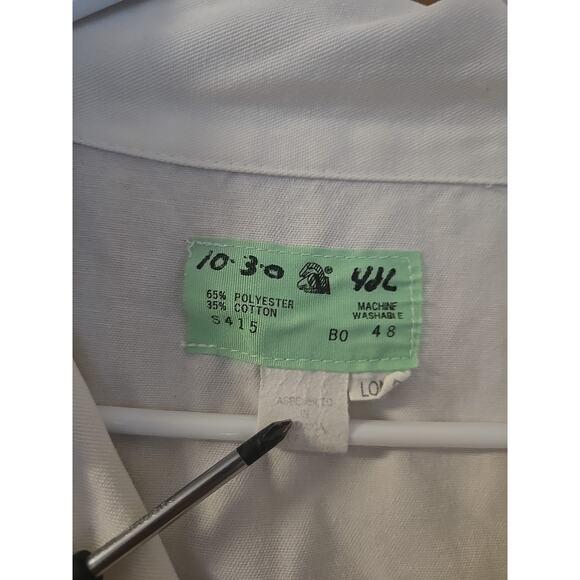 Vintage ALASKA AIRLINES White Coveralls Size 48L Workwear Jumpsuit White DINGY - Picture 4 of 10